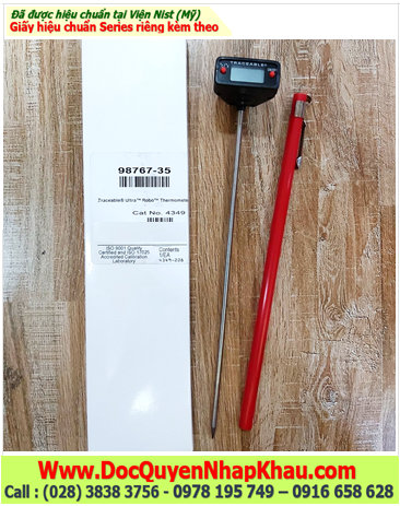 Traceable 4149, Nhiệt kế Que thăm nhiệt –50 đến 280°C Traceable @ 4149 Robo™ Traceable® Thermometer |HẾT HÀNG